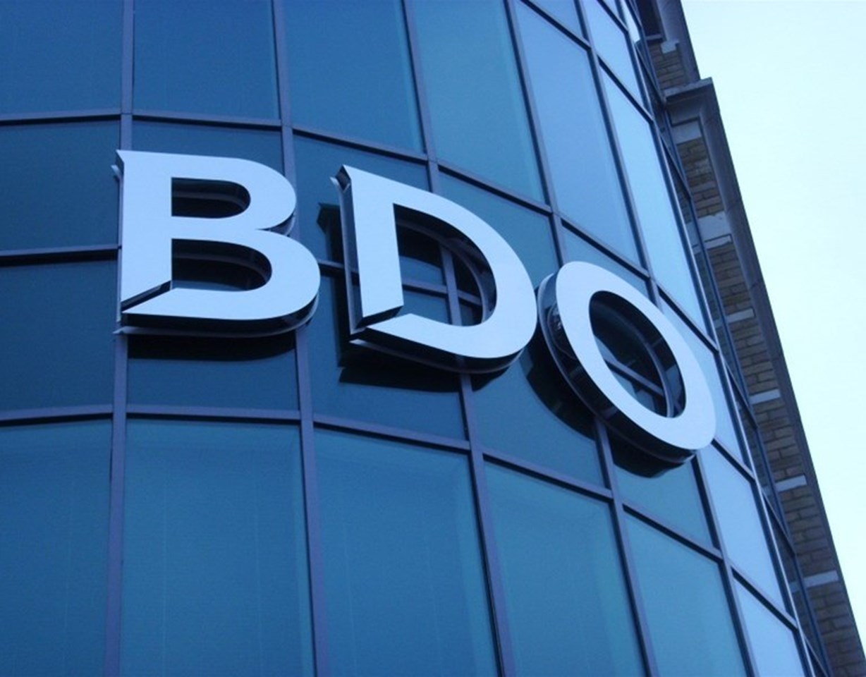 Bdo Exterior Building Sign With Built Up Letters Reading